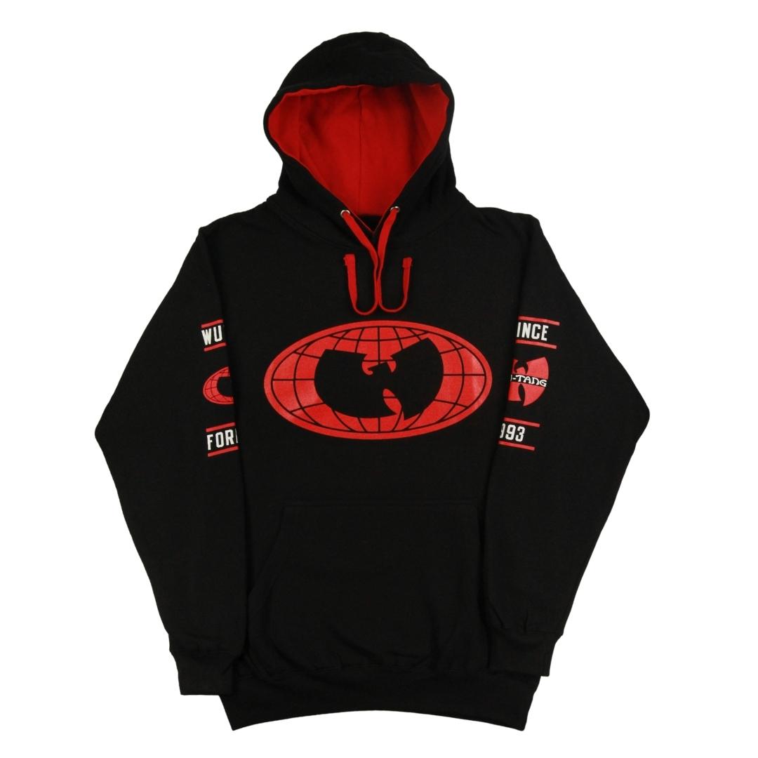 Wu Globe Hoodie Red and Black