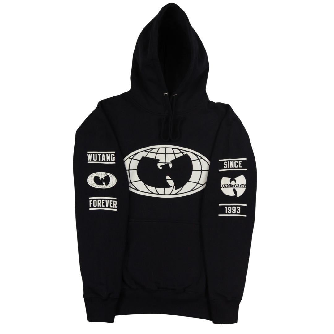 Wu Globe Hoodie Navy and White