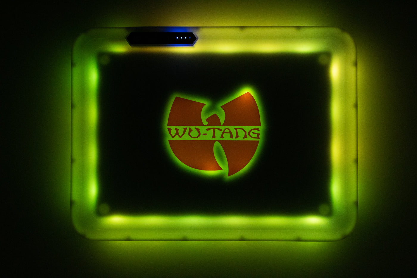 Image of Wu LED Rolling Tray in the color setting lime green