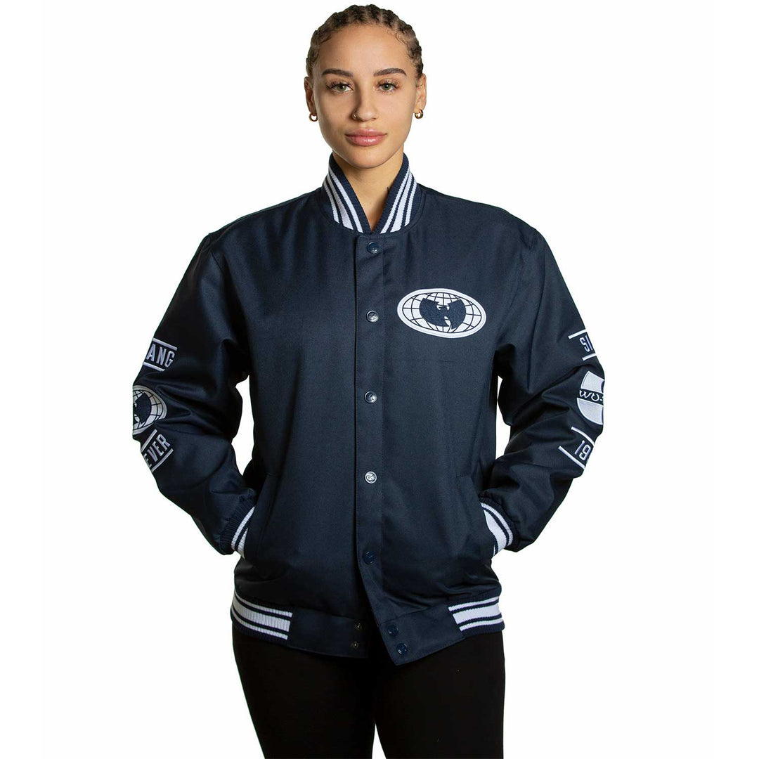 All-City Jacket Navy and White