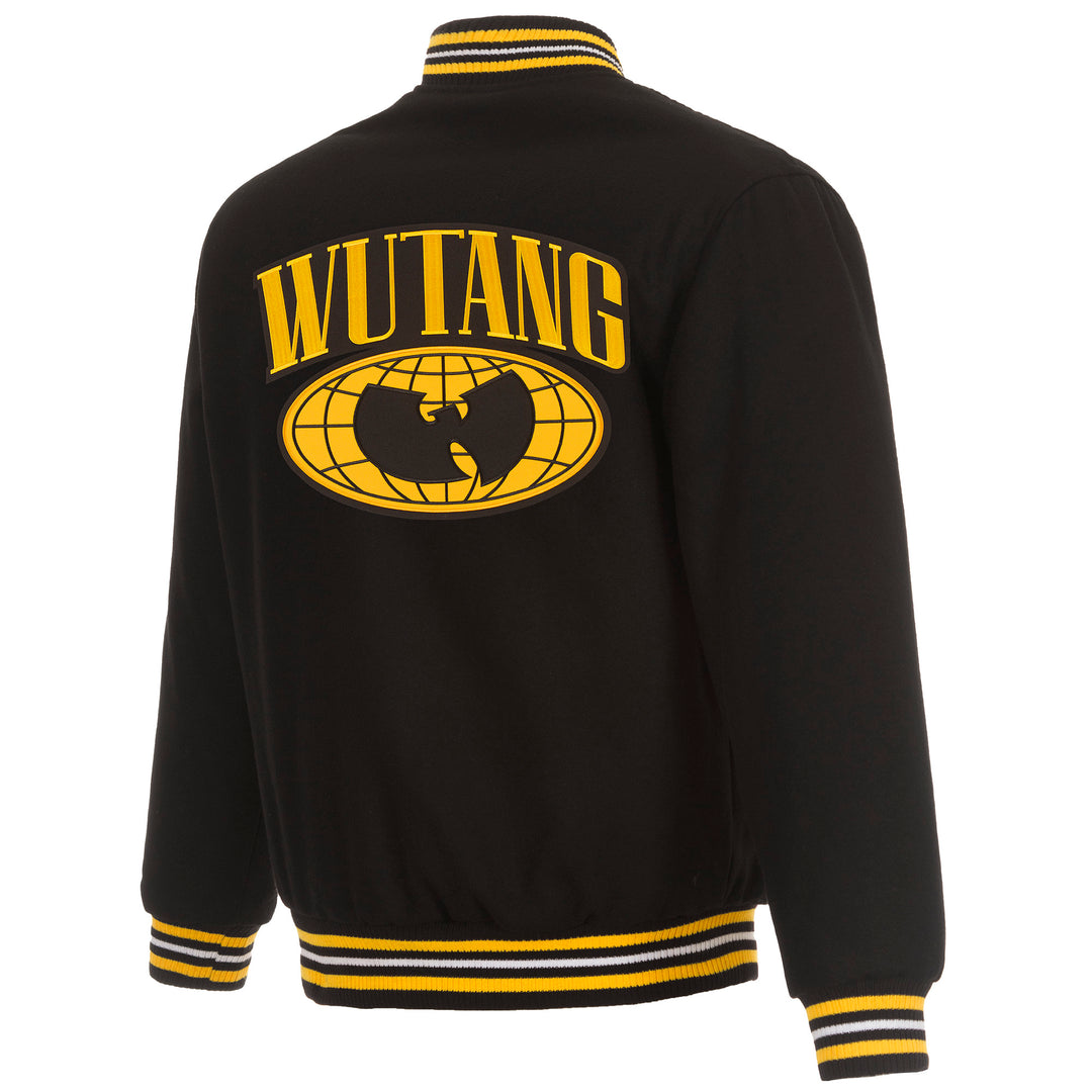 WU Globe Logo Reversible Wool Varsity Jacket